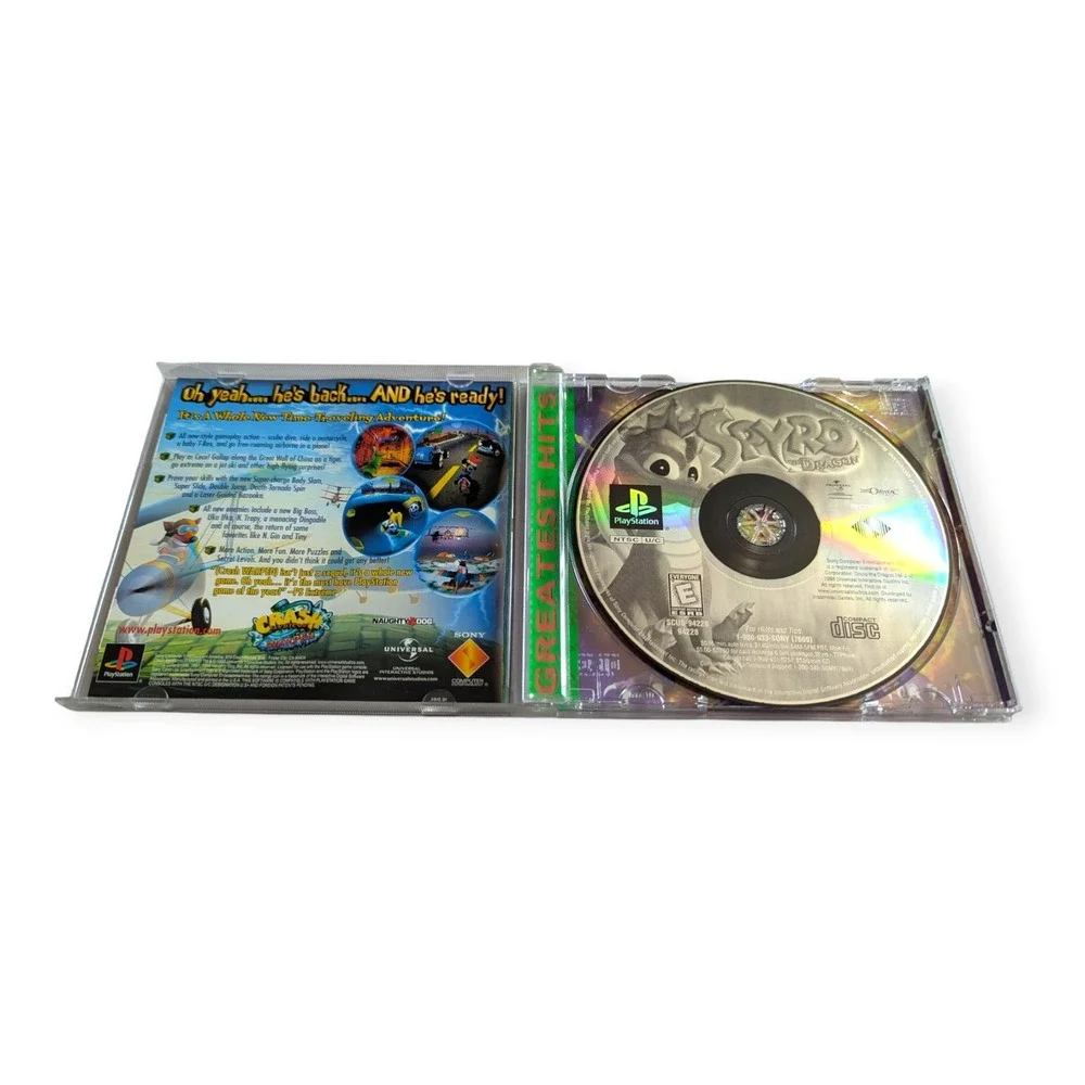 Spyro the Dragon Sony PlayStation 1 PS1 Greatest Hits Action Adventure Game CIB